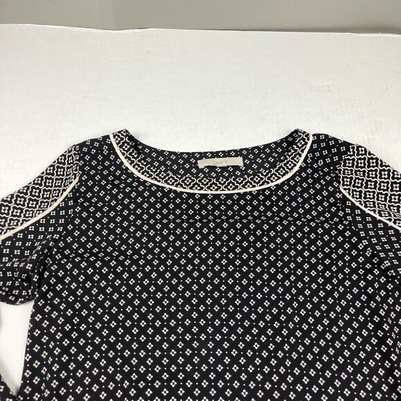 LOFT Blouse Printed Long Sleeve Work Office Dressy Top Lightweight Shirt MEDIUM - Picture 3 of 11